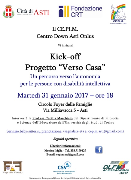 Kick – off, il “Progetto verso casa”